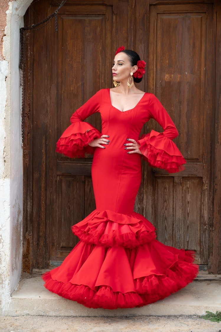 Vestido Flamenca Lavanda